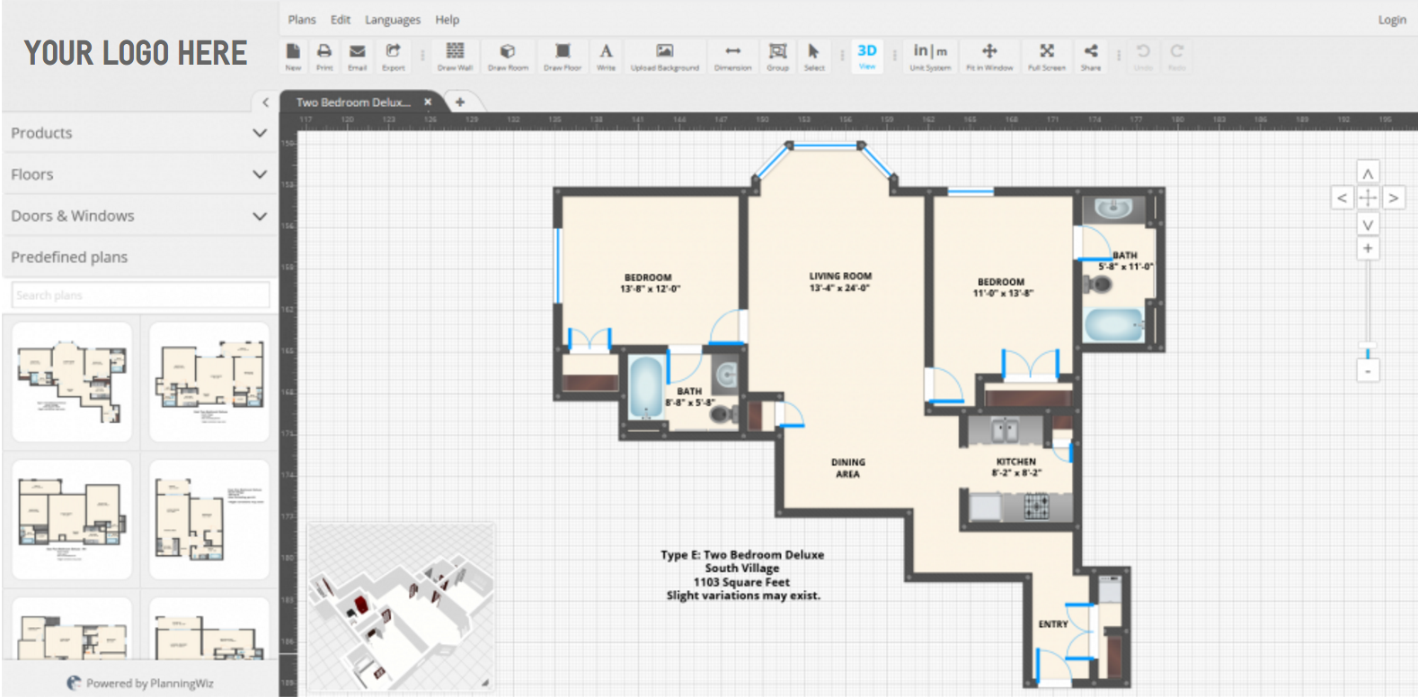 3d Room Designer For Property Developers Planningwiz Floor