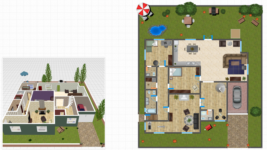 2d and 3d floor plan