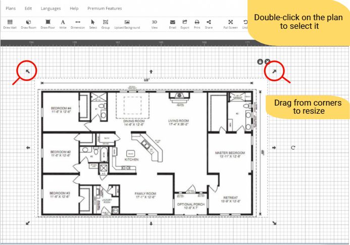 resize background plan